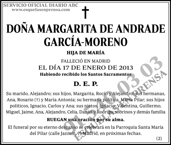 Margarita de Andrade García-Moreno